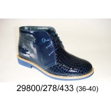 Kids' blue patent leather boots, model 29800-278-433