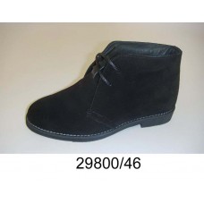 Kids' black suede comfort boots, model 29800-46