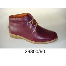 Kids' wine leather boots, model 29800-90
