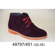 Kids' purple suede boots, model 49797-451