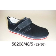 Kids' leather velcro shoes, model 58208-48-5