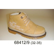 Kids' desert leather laced boots, model 68412-9