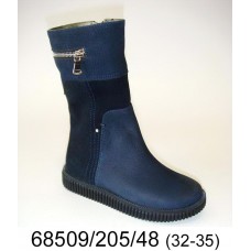 Kids' blue nubuck boots, model 68509-205-48