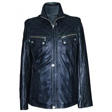 Men's leather jacket summer, model M186