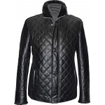 Men's leather jacket winter, model M186D