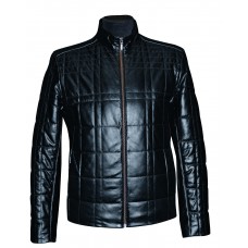 Men's leather jacket mid-season, model M211