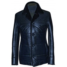 Men's leather jacket winter, model M213