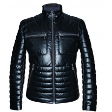 Men's leather jacket mid-season, model M225K