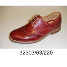 Men's brown leather brogue, model 32303-63-220