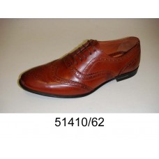 Men's brown leather oxford shoes, model 51410-62