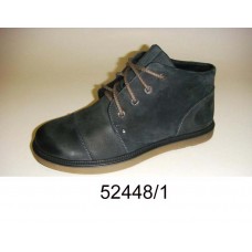 Men's black nubuck boots, model 52448-1