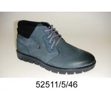 Men's blue-gray nubuck boots, model 52511-5-46