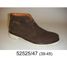 Men's brown suede boots, model 52525-47