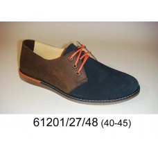 Men's bicolor leather shoes, model 61201-27-48