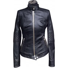 Women's leather jacket summer, model W115