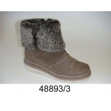 Women's nubuck boots  lined with wool, model 48893-3