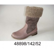 Women's leather winter boots, model 48898-142-52