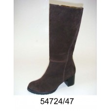 Women's brown suede boots, model 54724-47
