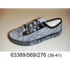 Women's python print leather sneaker, model 63389-569-276