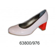 Women's leather high heels shoes, model 63800-976