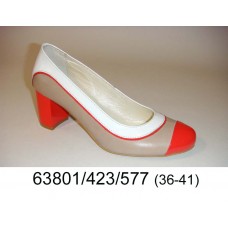 Women's leather classic shoes, model 63801-423-577