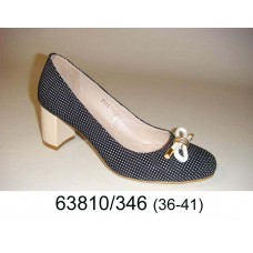 Women's leather classic shoes, model 63810-346
