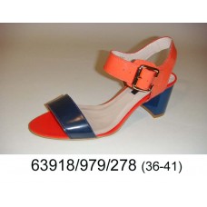 Women's leather sandals, model 63918-979-278