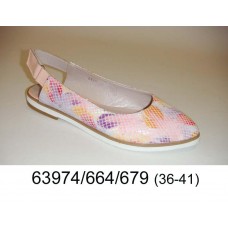 Women's leather shoes, model 63974-664-679 