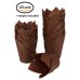 Tulip Cupcake Liners, 150 Brown Parchment Paper Baking Cups, Standard Muffin Liners Pan by PETANI